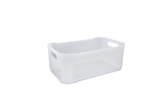 CESTO CANASTO ORGANIZADOR PLASTICO COZA 30,5 X 18,5 X 12 COLOR NATURAL COD. 10820/0001