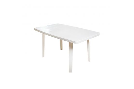 MESA PVC FLORENCIA WENCO COLOR BLANCO 138 X 82 X 73 COD. 9941