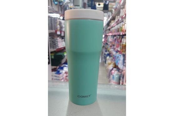 VASO TERMICO COMET 480 ML. ACERO INOXIDABLE 6 HRS. FRIO/12 HORAS CALOR  COD. C027P VERDE AGUA