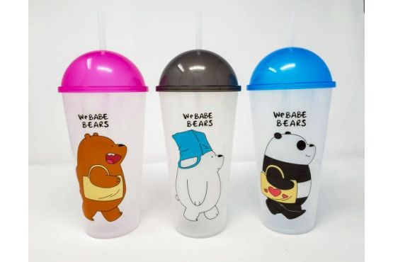 VASO PLASTICO SORBITO 450 ML. VARIEDAD DE DISEÑOS COD. 2049