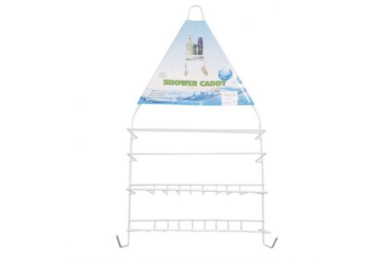 ORGANIZADOR COLGAR METAL REVESTIMIENTO BLANCO 2 ESTANTES 25 X 42 COD. G1104