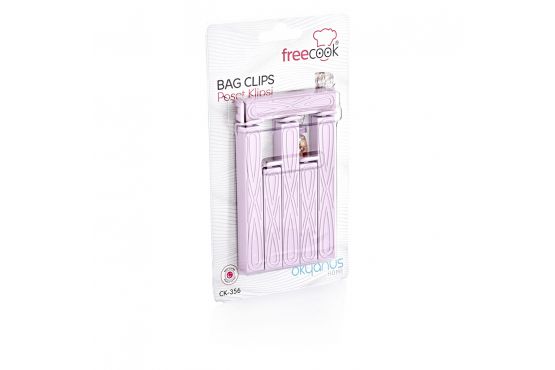 SET 6 CLIPS PLASTICO SURTIDO FREE COOK COD. FC3569