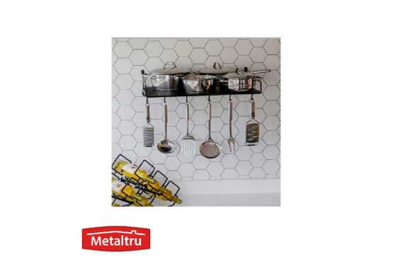 SOPORTE ORGANIZADOR METALTRU ESTANTE OLLAS PANELEIRO 56 CMS. DE LARGO X 17 CMS. DE ALTO X 36 CMS. DE ANCHO COD. 23513.2.2