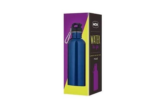 BOTELLA CARAMAÑOLA  MOR ACERO INOX. 750 ML REV03