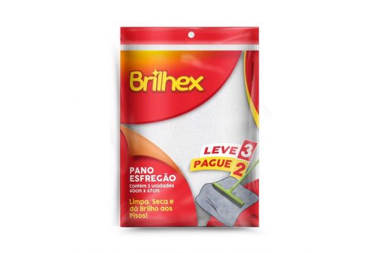 Paño de Piso Marca BRILEHX Pack x 3 Medidas, 40 x 67 Cod. G2582