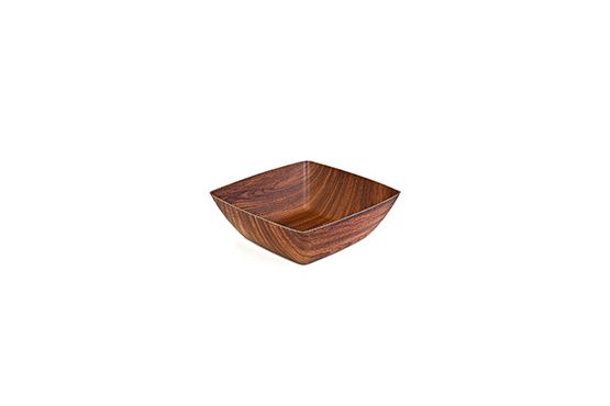 BOLS CUADRADO MAHOGANY EVELIN 12.5 X 12.5 X 6 CM 10110M