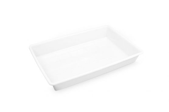 BANDEJA PLASTICA PLASVALE MEDIDAS 30 X 20 X 6 CAP. 2,2 LTS. COLOR BLANCA COD. XP521