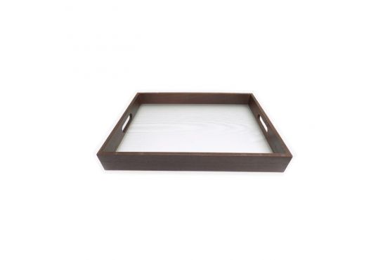 Bandeja MDF/VIDRIO Marca SELECTA Medidas; 34 x 24 x 15  Cod. 4651827S