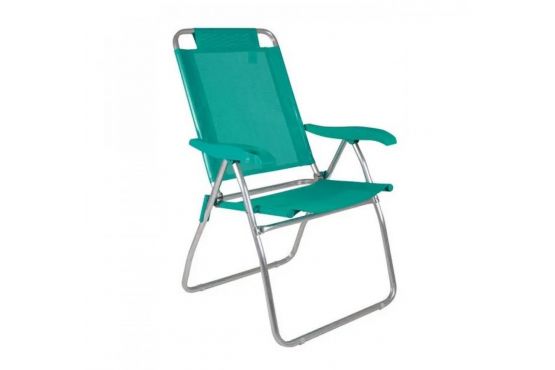 SILLA MOR BOREAL ALUMINIO 4 POSICIONES COLOR VERDE COD. 2169