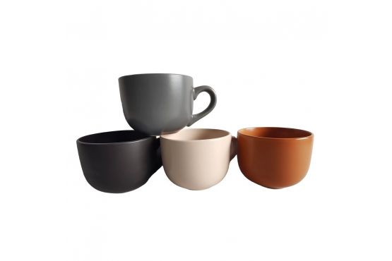 TAZA MUG  CERAMICA SELECTA 590 ML. COLORES SURTIDOS COD. 256047