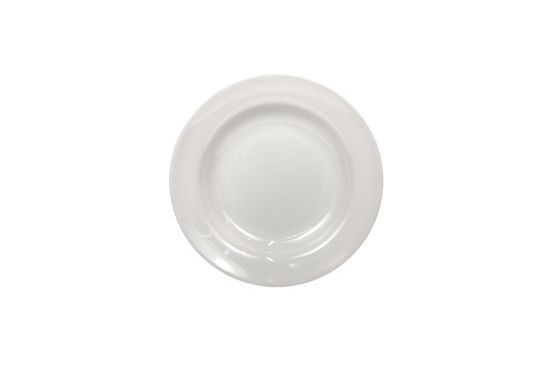 Plato Melamina  Hondo Marca SELECTA Color Blanco Medidas;  25 X 2 cms. Cod.  E24010