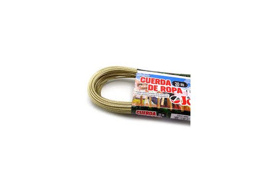 Cuerda Ropa Marca J&G cable acero forrado 20 mts. Cod. GR965