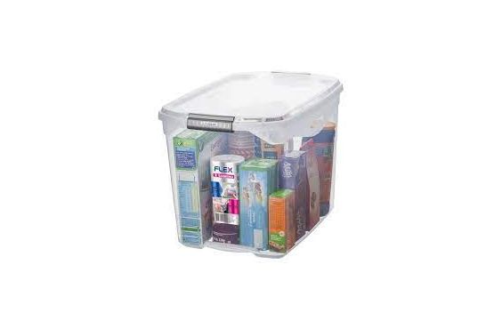 Caja Organizador Plastico con Tapa Marca  SAN REMO Cap. 36 Lts. Medidas, 48,7 x 33,1 x 33,6   Cod. SR951