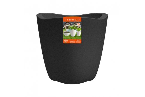 MACETA JARDIN FLORIDIS TRYAS NEGRA 36 X 42 COD. 161191