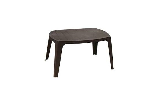 MESA PLASTICO KAI 76 X 49 X 43 CM BLANCA/ NEGRA