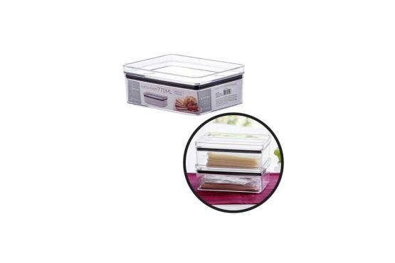 FRASCO ACRILICO LUMINI PARAMOUNT RECTANGULAR TAPA PRESION 7700 ML 1370