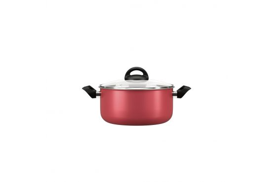 CACEROLA BRINOX CHILLI TEFLON 22 X 11 3,5 LTS. TAPA VIDRIO APTO VITROCERAMICA COD. 7015/364