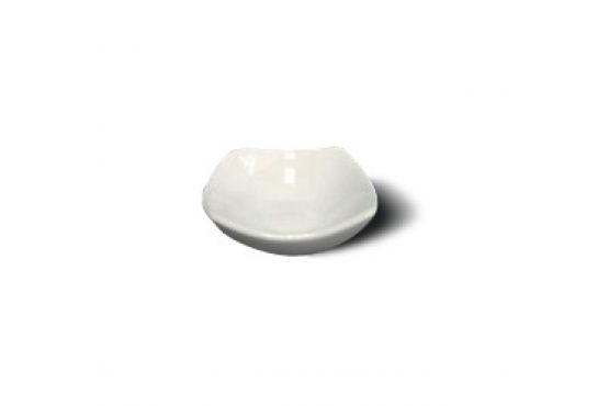 RAMEQUIN COPETINERO SELECTA SEMI CUADRADO CERAMICA BLANCA 7.5 X 3 CM 154190