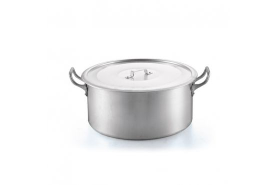 Cacerola aluminio 2 asas tapa aluminio Marca  OLIVEIRA  Cap. 14,5 LTS. Medidas  35 X  16 Cod. REF.5048