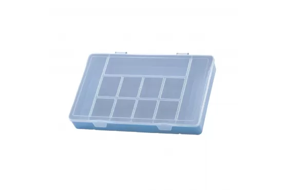 ORGANIZADOR CAJA PLASTICA CON 11 DIVISIONES PARAMOUNT 28 X 17,5 X 4 CMS. COD. 12121706