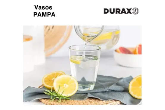 Vaso Vidrio DURAX Modelo PAMPA 400 Ml. Caja X 6 Cod. DUO30