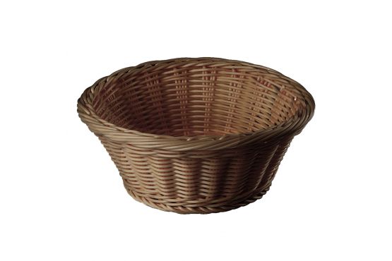 PANERA RATTAN PLASTICA TIPO CESTO REDONDA 18,5 X 7,5 COD. 277095 MARCA SUNNEX